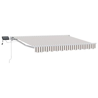 VidaXL Ręczny ramowy zewnętrzny markizowy z LED 4 x 2 m