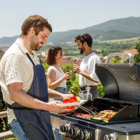 Grill gazowy Black+Decker BXOG12950E (3 palniki x 3.6 kW + 1 boczny palnik 2.1 kW)