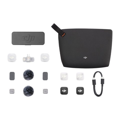 System mikrofonów bezprzewodowych DJI Mic Mini 2 (2 TX + 1 Mobile RX + Etui ładujące)