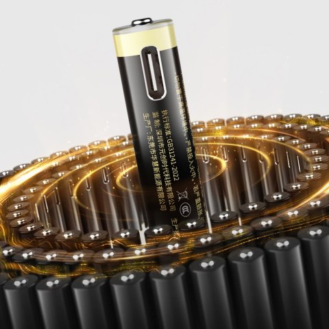 Bateria litowa akumulator AAA 1.5 V 500mWh USB-C z kablem ładującym - 2 szt.