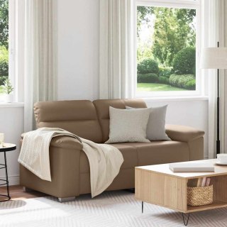 VidaXL 2-osobowa sofa Cappuccino 160x81x84 cm ze skóry ekologicznej