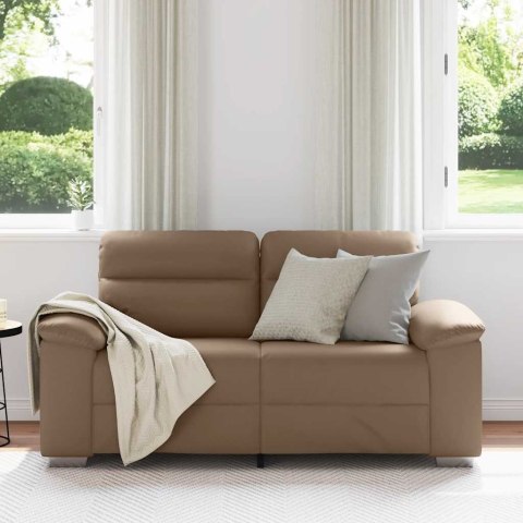 2-osobowa sofa Cappuccino 160x81x84 cm ze skóry ekologicznej