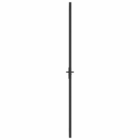 Drzwi wewnętrzne, 93x201,5 cm, czarne, matowe szkło i aluminium