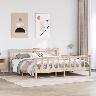VidaXL Rama łóżka bez materaca, 180x200 cm, lite drewno sosnowe