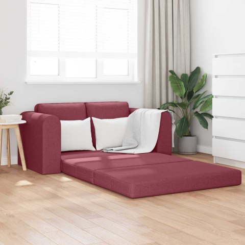 Sofa Bed 60cm Czerwone wino tkanina
