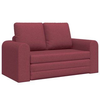 VidaXL Sofa Bed 60cm Czerwone wino tkanina