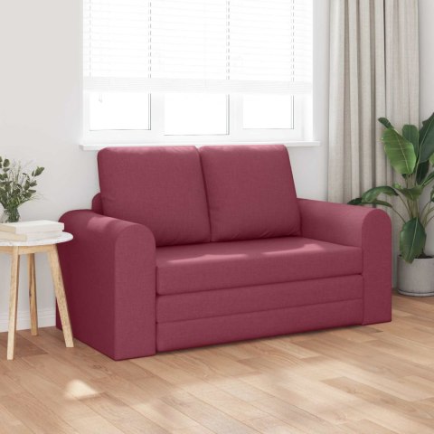 Sofa Bed 60cm Czerwone wino tkanina