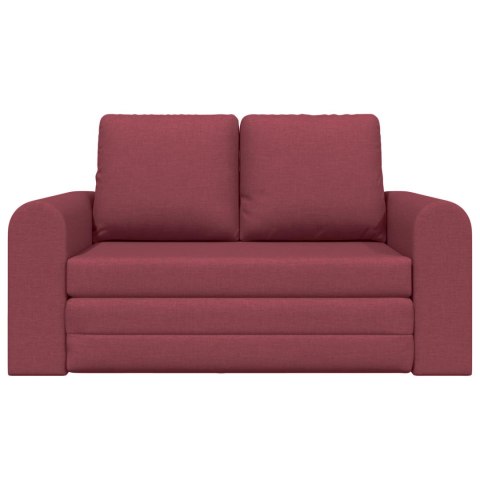 Sofa Bed 60cm Czerwone wino tkanina