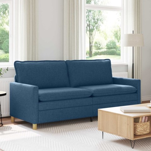 Sofa niebieski 196 x 81 x 87,5 cm tkanina