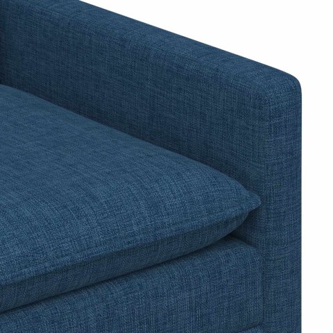 Sofa niebieski 196 x 81 x 87,5 cm tkanina