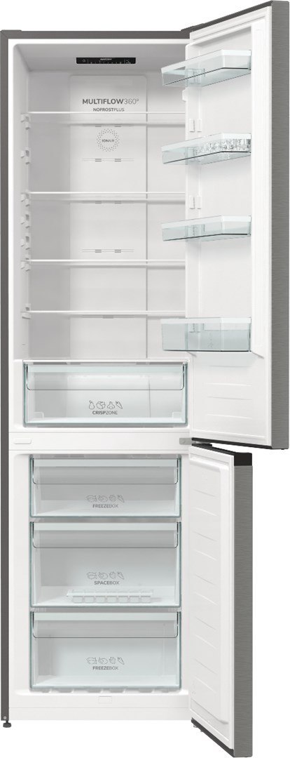 Lodówka GORENJE NRK6202EXL4 No Frost 200 cm | FreshZone | MultiAirflow | LED | inox