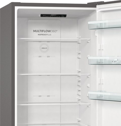 Lodówka GORENJE NRK6202EXL4 No Frost 200 cm | FreshZone | MultiAirflow | LED | inox