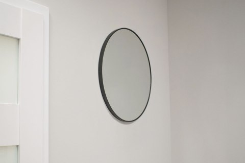 Lustro 50cm czarna rama