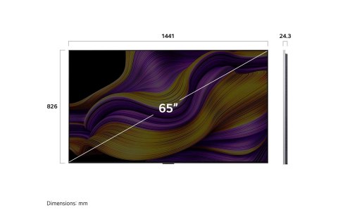 Telewizor LG OLED65G51LW OLED 65'' 4K Ultra HD 120Hz WebOS Dolby Atmos Czarny (OUTLET)