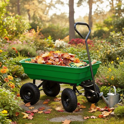 Wózek ogrodowy wywrotka GARTEN zielony