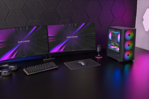 TACENS MARS MC-VECTOR 4xARGB USB-C mATX- obudowa/cases