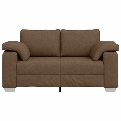 Sofa dwuosobowa Brązowy 160 cm tkanina
