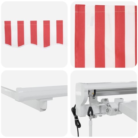 VidaXL Rama markizy Czerwony i Biały 250 x 200 cm