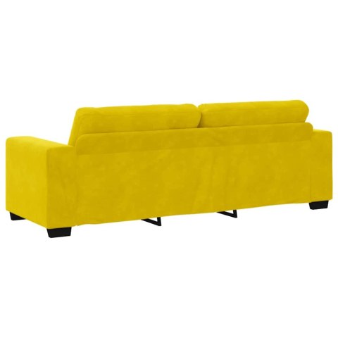 Zestaw Sof 3 pcs Żółty 221 x 80 x 80 cm Aksamit