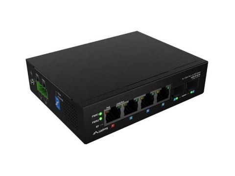 LANBERG SWITCH LIGHT INDUSTRIAL POE 1XBT 3XAT 2XSFP DIN NIEZARZĄDZALNY GIGABIT ETHERNET