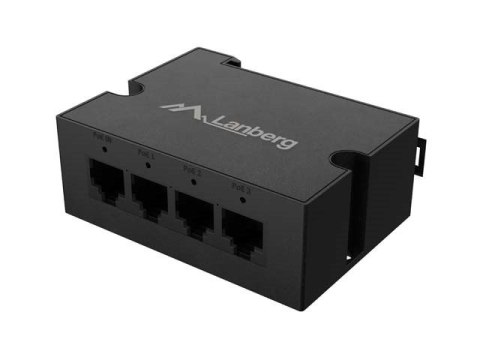 LANBERG SWITCH POE EXTENDER 1XIN 3XOUT 100MB FAST ETHERNET DIN RAIL 30W