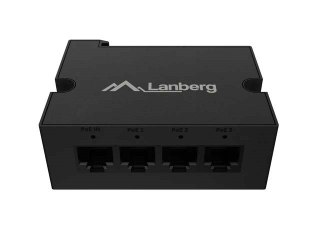 LANBERG SWITCH POE EXTENDER 1XIN 3XOUT 1GB ETHERNET DIN RAIL 90W