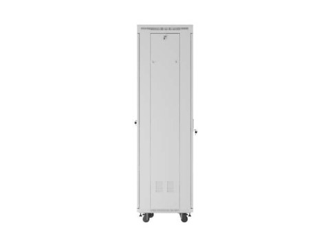 LANBERG SZAFA INSTALACYJNA RACK STOJĄCA 19" 42U 600X600 SZARA DRZWI PRZESZKLONE LCD (FLAT PACK) V2
