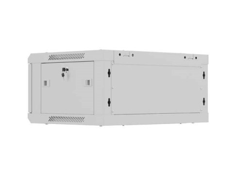 LANBERG SZAFA INSTALACYJNA RACK WISZĄCA 19" 4U 600X450 SZARA DRZWI METALOWE (FLAT PACK)