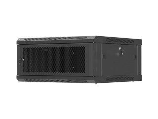 LANBERG SZAFA INSTALACYJNA RACK WISZĄCA 19" 4U 600X600 CZARNA DRZWI PERFOROWANE (FLAT PACK)