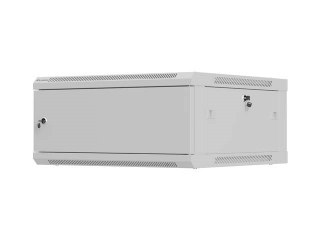 LANBERG SZAFA INSTALACYJNA RACK WISZĄCA 19" 4U 600X600 SZARA DRZWI METALOWE (FLAT PACK)