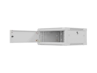 LANBERG SZAFA INSTALACYJNA RACK WISZĄCA 19" 4U 600X600 SZARA DRZWI METALOWE (FLAT PACK)