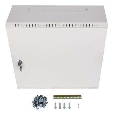 LANBERG SZAFA INSTALACYJNA RACK WISZĄCA 19" 6U+3U 540X200 NISKOPROFILOWA SZARA (ZŁOŻONA)