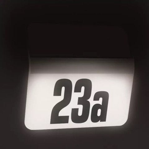 Oprawa numeryczna solarna z czujnikiem zmierzchu STEINEL Xsolar LH-N 0,03,W 4000K IP44 IK03 antracyt/ stal nierdzewna / tworzywo