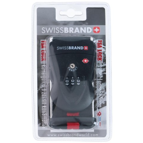 UNIWERSALNY PAS ZABEZPIECZAJĄCY DO BAGAŻU NA SZYFR TSA SWISSBRAND
