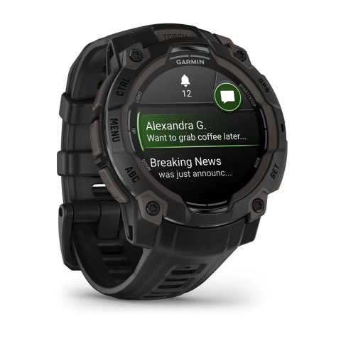 Zegarek Garmin Instinct 3, 45mm AMOLED Black