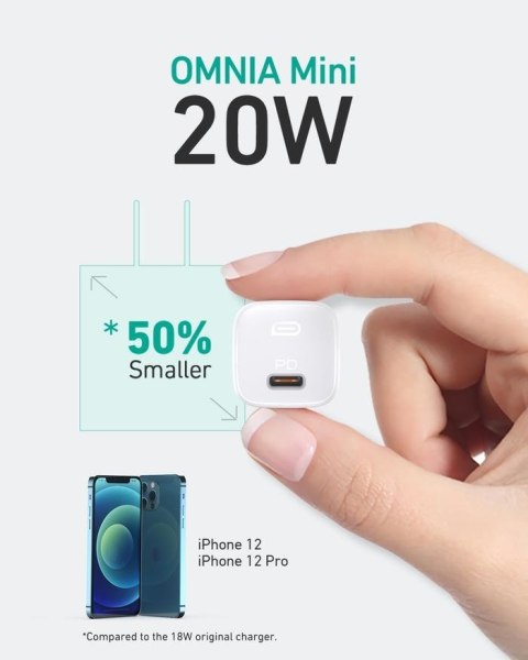 AUKEY PA-B1 WHITE ŁADOWARKA SIECIOWA 20W USB-C PD