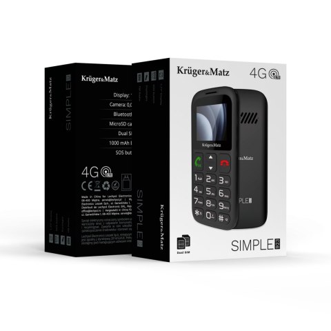 Telefon GSM dla seniora Kruger&Matz Simple 923 4G
