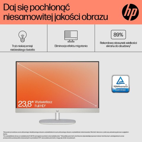 HP 24-cr0332nw AIO Ryzen 7 7730U 23.8"FHD IPS AG 250nits 16GB DDR4 SSD512 Radeon 680M LAN Win11 2Y Shell White