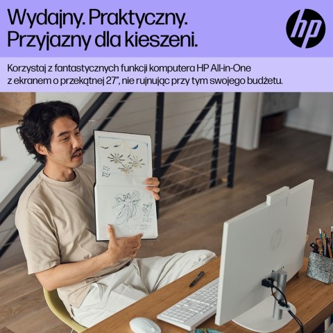 HP AiO 27-cr0224nw i5-1335U 27.0"FHD IPS 300nits AG 16GB DDR4 3200 SSD512 Iris Xe Graphics LAN Cam1080p+IR NoOS Shell White Shel
