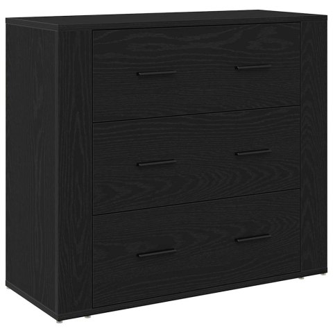 Bufet Czarny Dąb 240 x 33 x 70 cm Materiał drewnopochodny