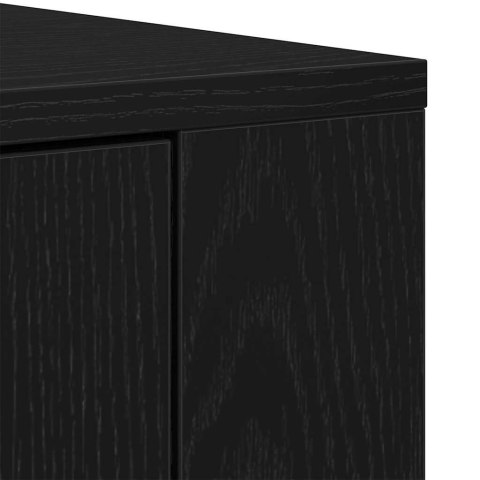 Bufet Czarny Dąb 240 x 33 x 70 cm Materiał drewnopochodny
