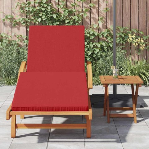 Leżak 2 pcs Czerwony Lite Drewno Akacji