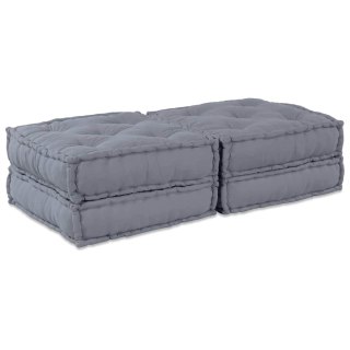 Modularna jednostka sofy 2 pcs Szary 140 x 70 x 36 cm tkanina
