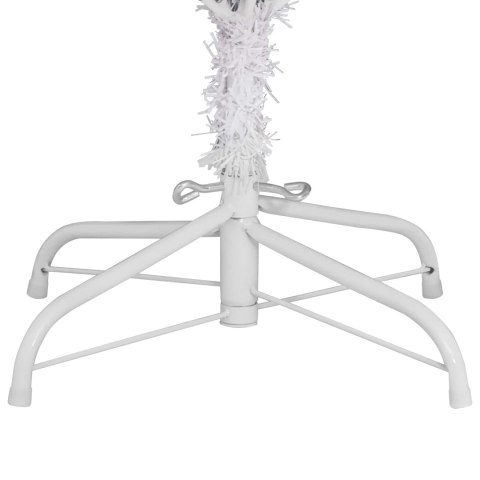 Sztuczna choinka Biały 128 x 128 x 270 cm PVC i Metal