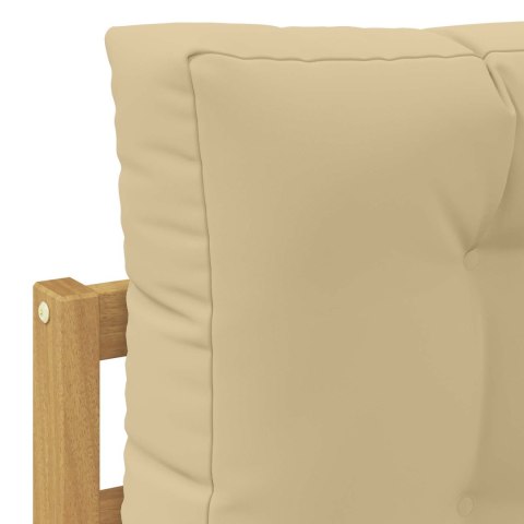 2 pcs Zestaw sof na zewnątrz Poliester Biały