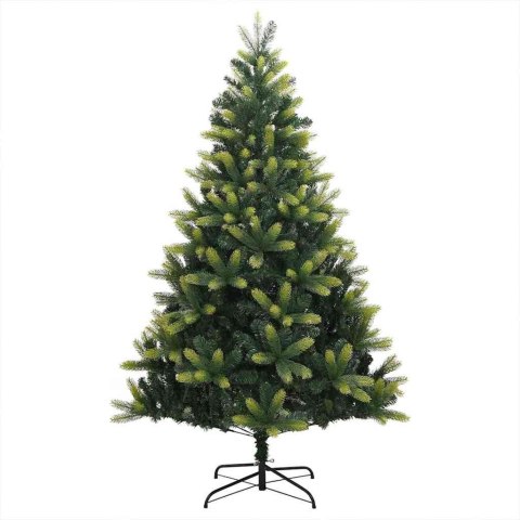 Sztuczna Choinka Składana na Święta 300 LED Zielony 240 cm