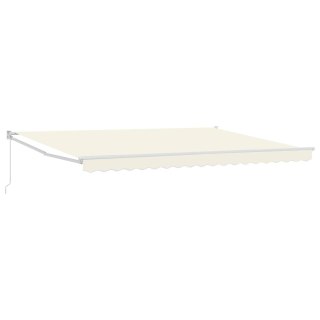 VidaXL Markiza wysuwana kremowy 4 x 2 m 100% Poliester i Aluminium