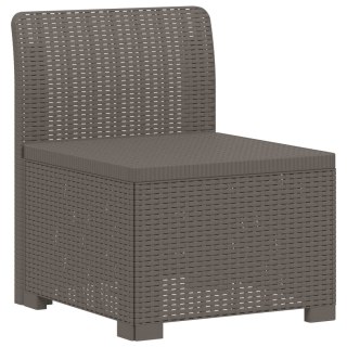 VidaXL Sofa Ogrodowa 3-osobowa Rattanowa PP jasnoszary