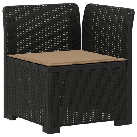 5-osobowa sofa ogrodowa z poduszkami w stylu rattanowym PP