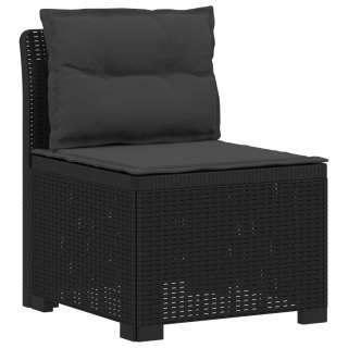 VidaXL 5-osobowa sofa ogrodowa z poduszkami w stylu rattanowym PP